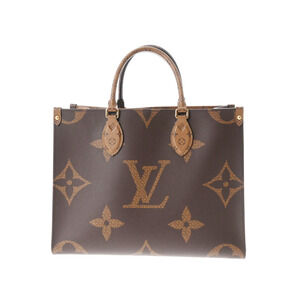 Louis Vuitton Monogram Reverse On the Go Brown Canvas Bag